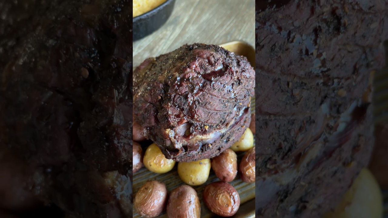 Как запечь баранью ногу без костей 