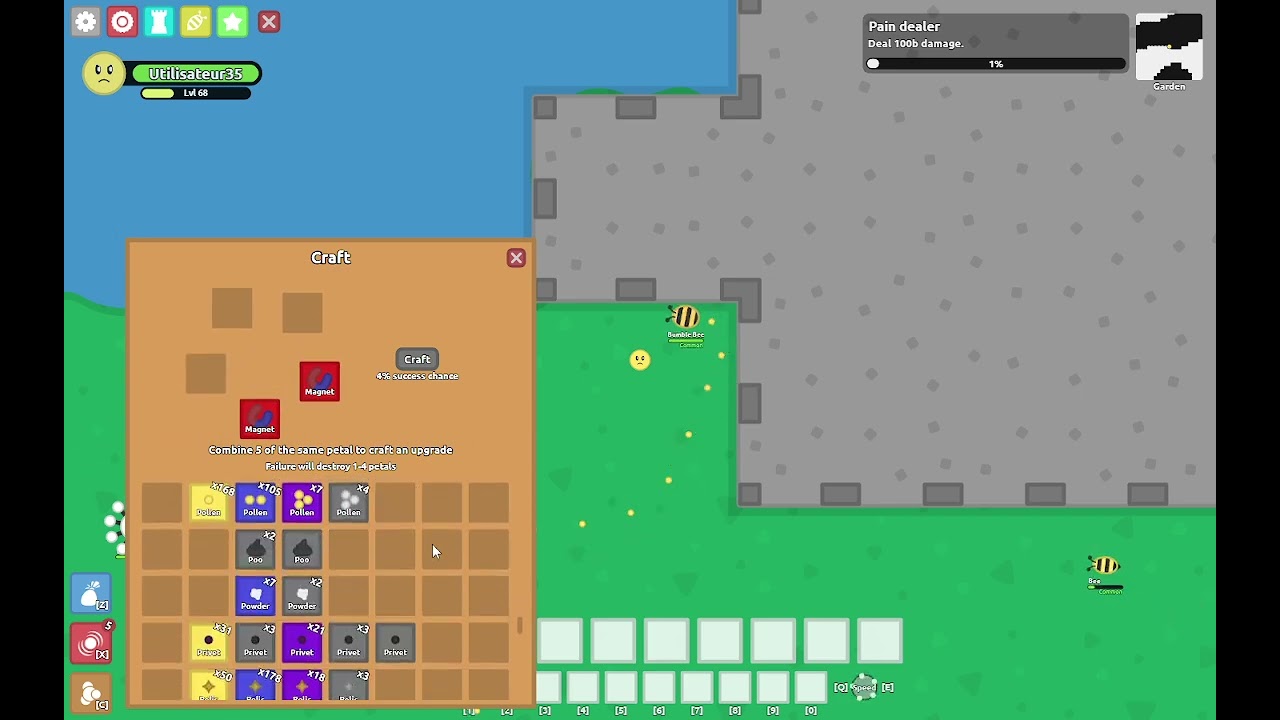 Crafting NAH farm (3x bonus) - Florr.io