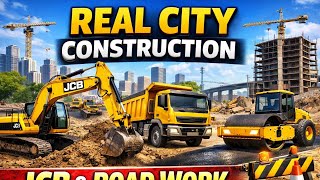 New City Construction Game 3D | Realistic Heavy Machinery Simulator screenshot 5