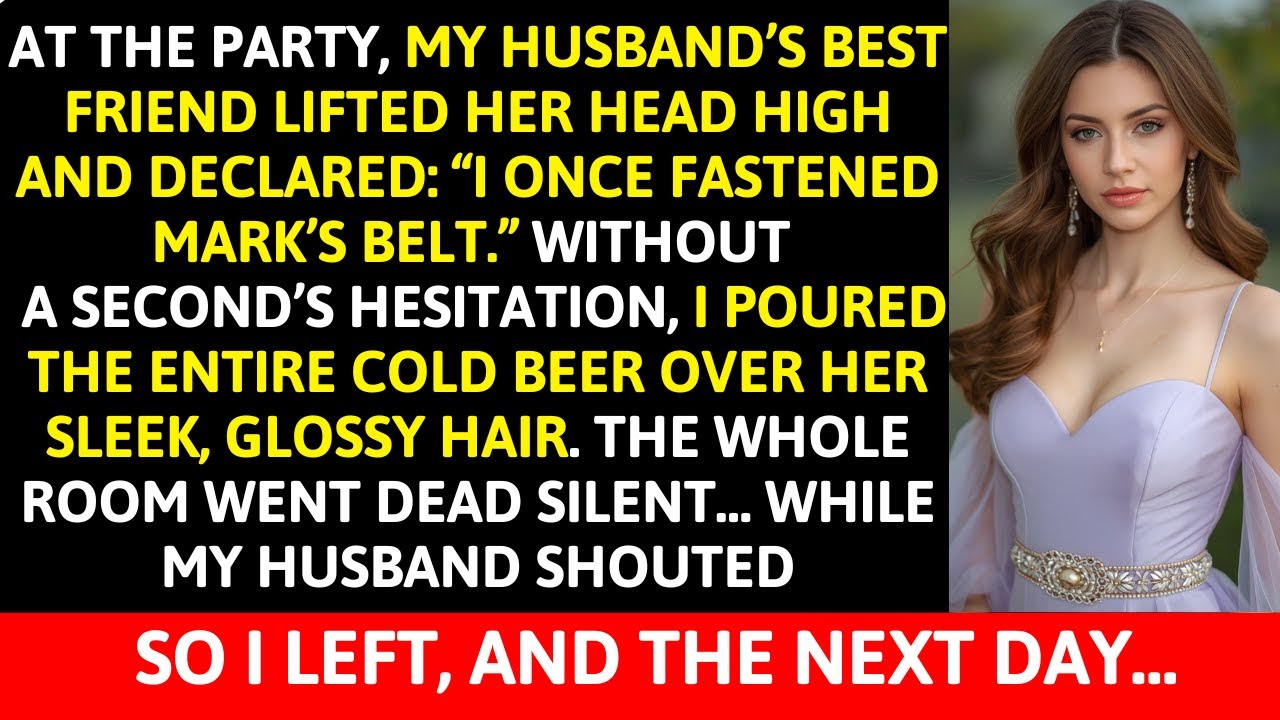 At the Party, My Husband’s Best Friend Said: “I Once Fastened His Belt.” Everyone Laughed—Until I...