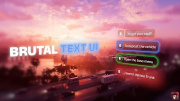 Brutal Text UI FiveM [Standalone]