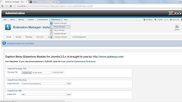 Caption Menu Image Slideshow Joomla Module