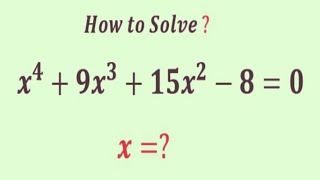 Master algebra with Quartic Equations | 90% failed to solve