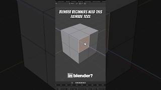 Blender Beginners Need This Extrude Tool 🔥  #blendertips #blender3d #blender #blenderbeginner