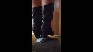 This Plastic Model Wanted To Be Crushed Under My Sissy High Heel Boots