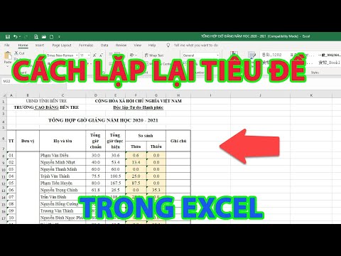 Video: Làm cách nào để xóa tiêu đề trong Excel?