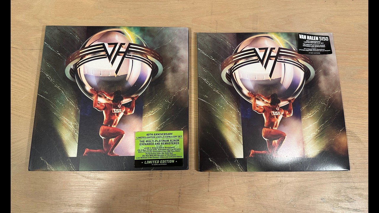 Van Halen 5150 expanded edition vinyl, CD, Blu-ray unboxing