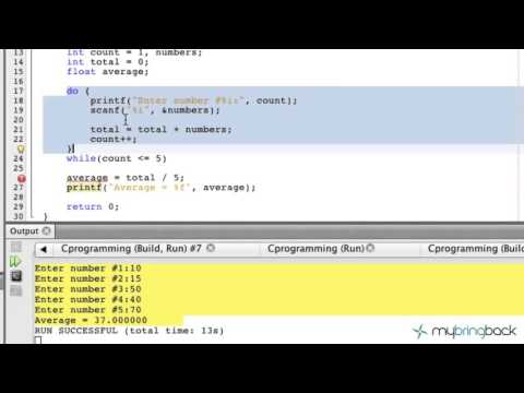 Learn C Programming Tutorial 1 21 Do Statement
