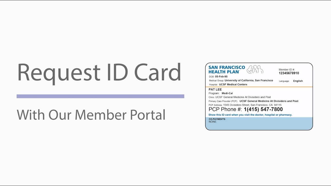 Member Portal - Request ID Card - YouTube