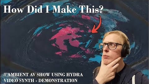 How to Create Ambient Music Visualisers with Hydra Video Synth // Synaesthesia Sunday Demo