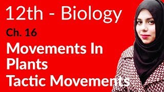 12th Class Biology, Ch 16 - Movements in Plants - FSc Biology Book 2