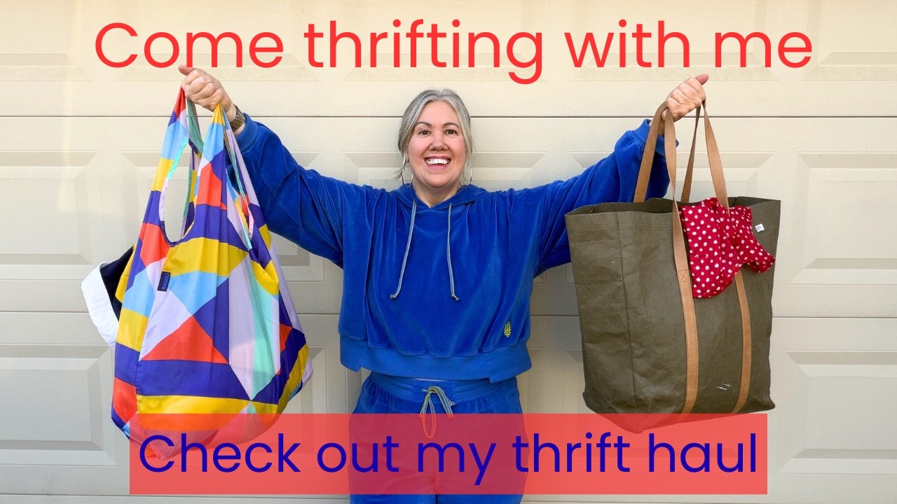 Thrift with me - vintage clothing haul