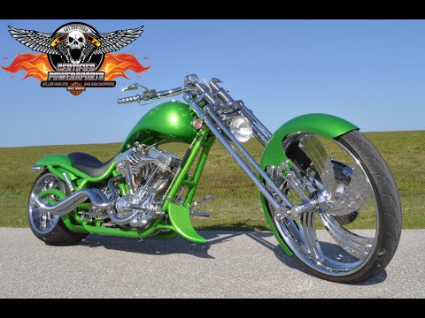 *** SOLD *** 2005 BOURGET BIKE WORKS FAT DADDY SPRINGER SOFTAIL CHOPPER 26 INCH FRONT W/ 330 REAR