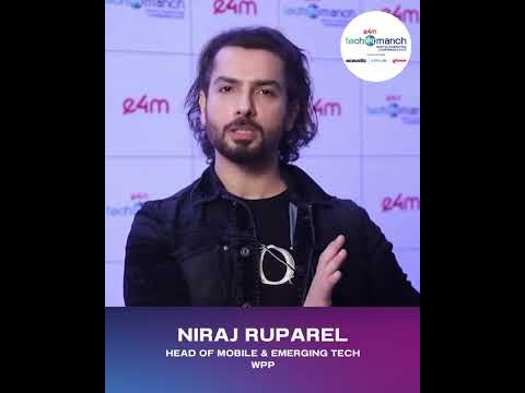 Let's hear from Niraj Ruparel, WPP sharing his experience at #e4mTechManch.