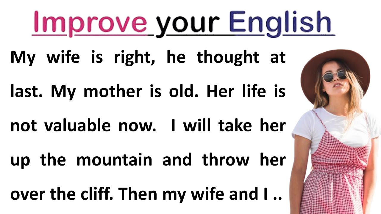 Mother or wife simple english story for beginners learn english