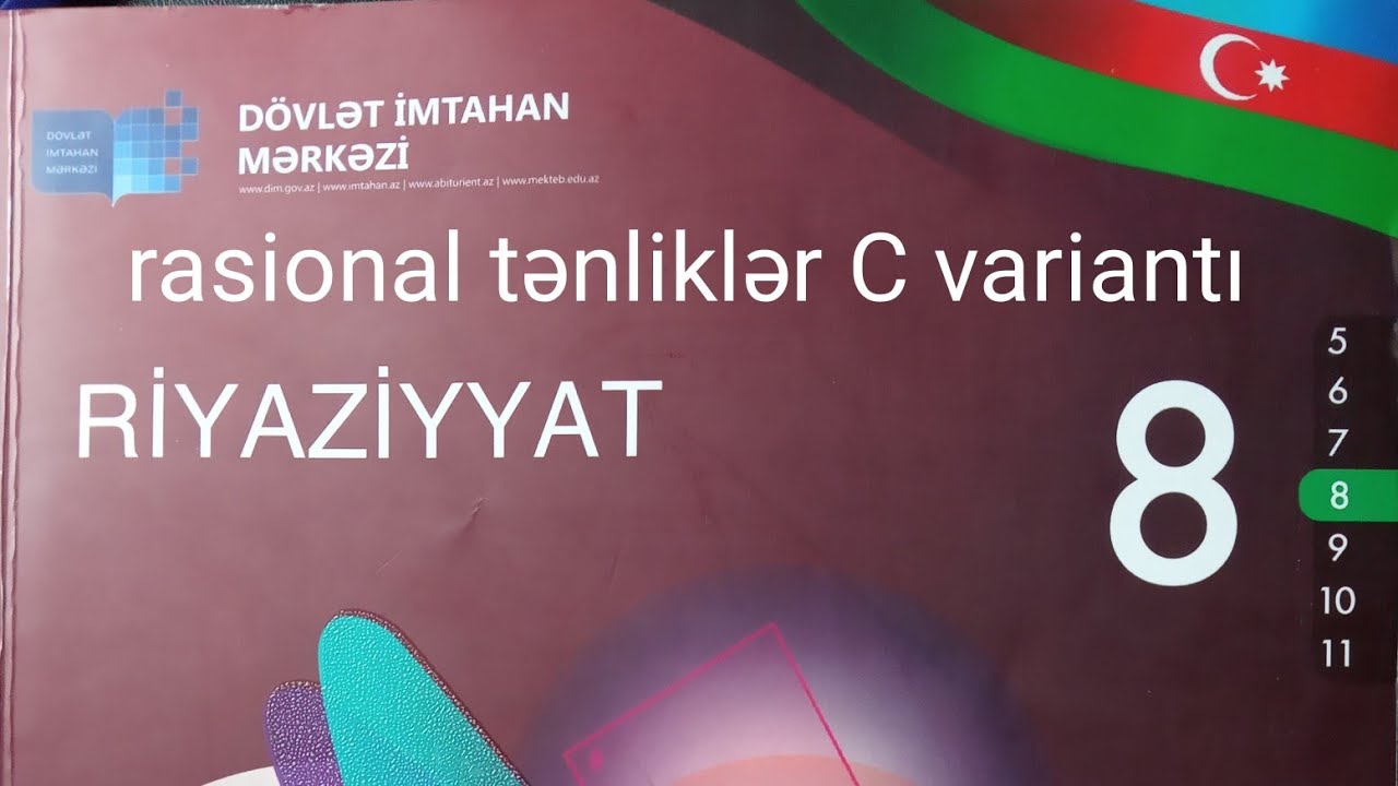 rasional tənliklər C variantı DİM testleri 8 çi sinif riyaziyyat