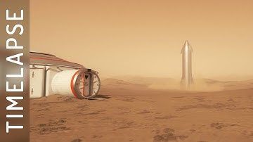 Timelapse CGI 3D Animation "Martian Dream" Space X on Mars | Cinema 4D