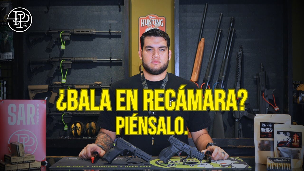 ¿Debes llevar tu pistola con bala en recámara?