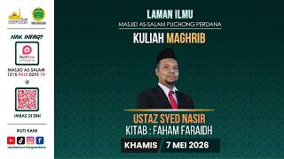 KULIYYAH MAGHRIB MAPP 7 MEI 2026 | FAHAM FARAIDH