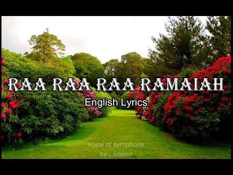 Raa Raa Raa Ramaiah - Tamil Karaoke With English Lyrics - YouTube