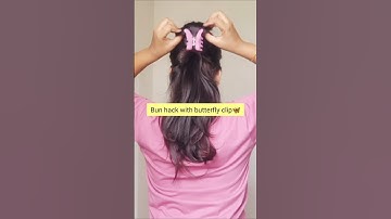 Bun hack in(20 sec) #shorts #hair #hairstyle #youtubeshorts #hack #trending #fyp #hairtutorial #bun