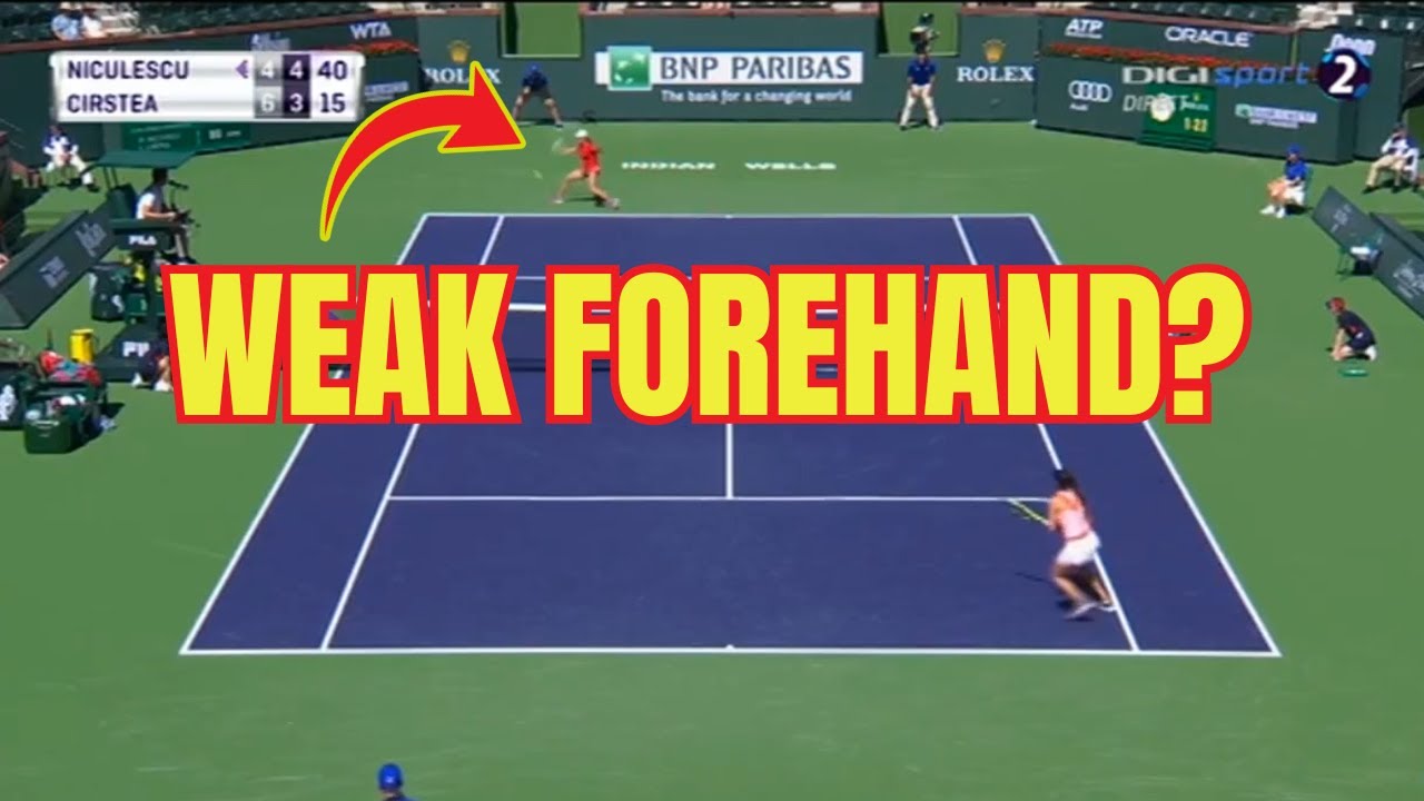 Как скрыть свой неудачный удар справа? Повторите за Моникой Никулеску!