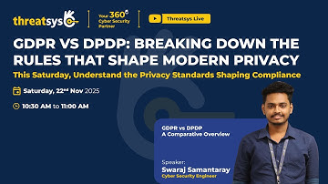 GDPR vs DPDP: A Comparative Overview | Live This Saturday