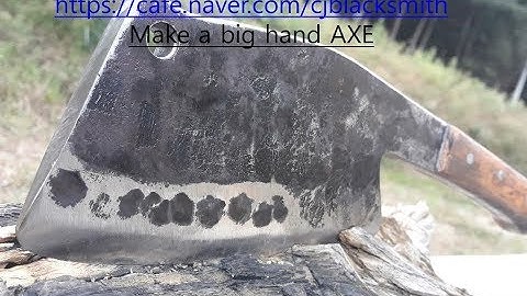 Making a big hand Axe.