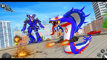 Grand Snake Transform Robot Part-4 | Rescue City Snake Transform Android GamePlay | By Game Crazy