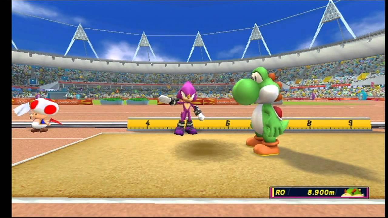 Mario et Sonic aux Jeux Olympiques de Londres 2012 - Saut en longueur