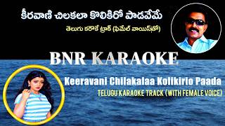 Keeravani Chilakala Karaoke with Female Voice | Anveshana 1985 | Ilayaraaja | Veturi |