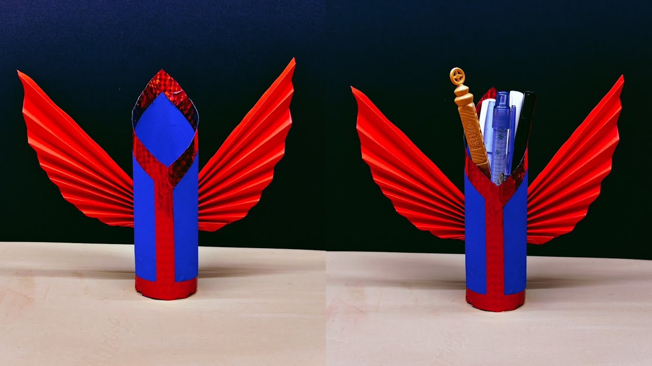 Diy Paper Pen Holder // How to Make Paper Pen Holder // How to Make Pencil Holder