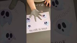 Halloween Handprint Craft Cute Ghost Keepsake Idea