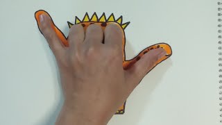 #Hand tracing art #easy drawing of Dianasaur