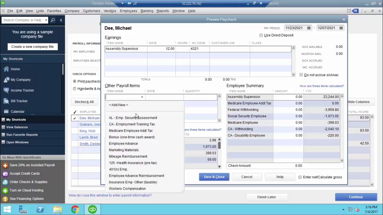 How To Run Unscheduled Payroll In Quickbooks Online