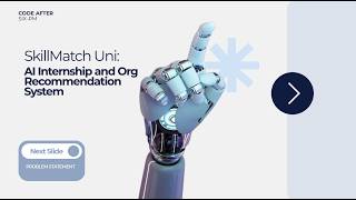 SkillMatch Uni: AI-Powered Internship & Organization Recommendation System | Midterm Pitch (M3)