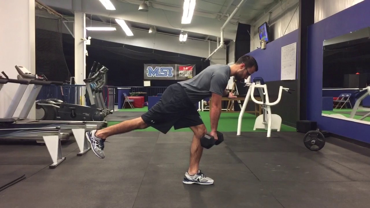 1 leg db offset rdl ISO hold - YouTube