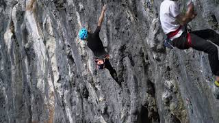 Aya uncut North Mountain 5.12a Futagoyama ( ノースマウンテン 5.12a, 二子山 )