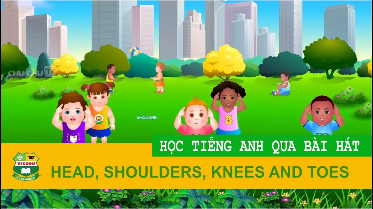 Học tiếng anh cho bé qua bài hát: Bộ phận cơ thể... - youtube