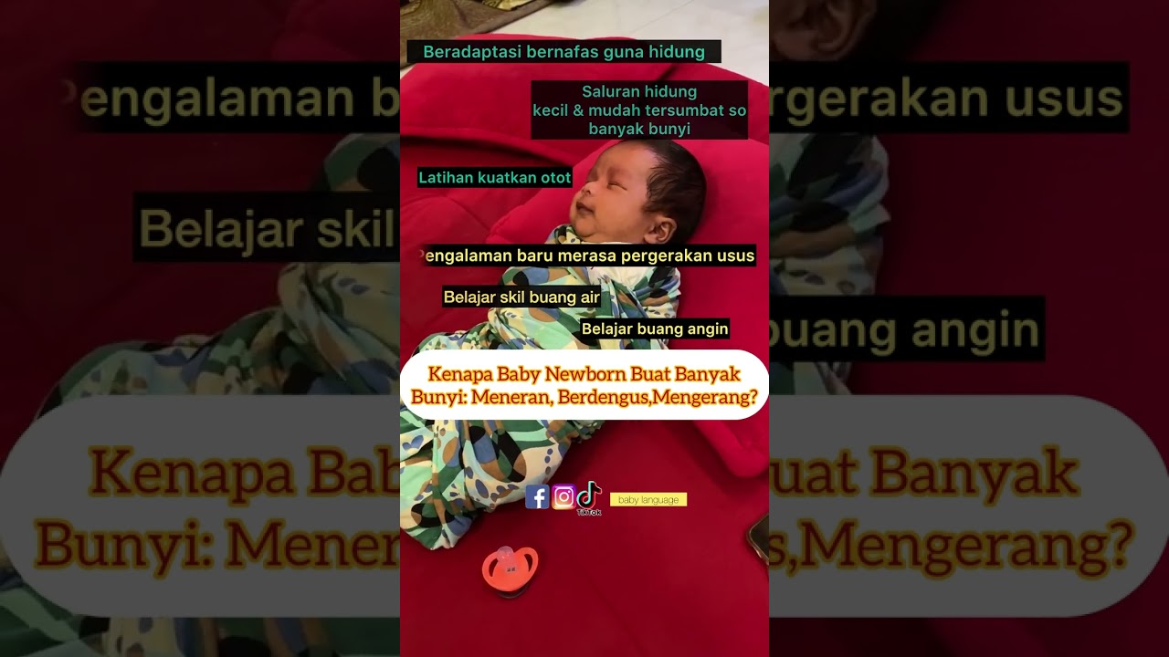 Kenapa bayi mengerang + meneran + menggeliat + berbunyi macam-macam?