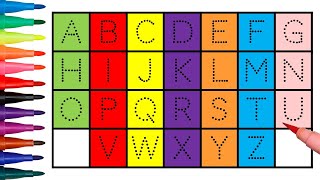 Writing Alphabets letter A to Z | ABC Rhymes | Coloring for Kids #THELEARNINGTREE screenshot 5