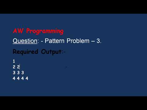 Pattern Problem 3