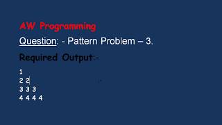 Full Pattern Problem 3 Update