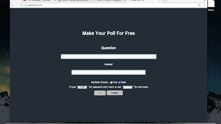 Poll Site (Survery Site) with php and javascript[Check Description]