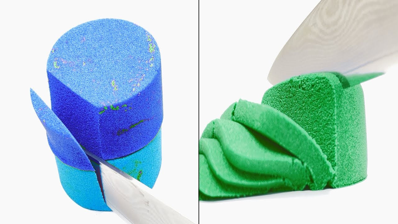 Oddly Kinetic Sand Satisfying 4K Video Cutting ASMR - YouTube