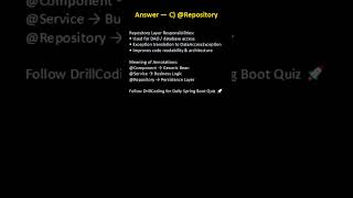 @Component vs @Service vs @Repository — Spring Boot Interview Quiz 🔥