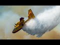 Epic water bomber action  canadair cl415  firefighting compilation