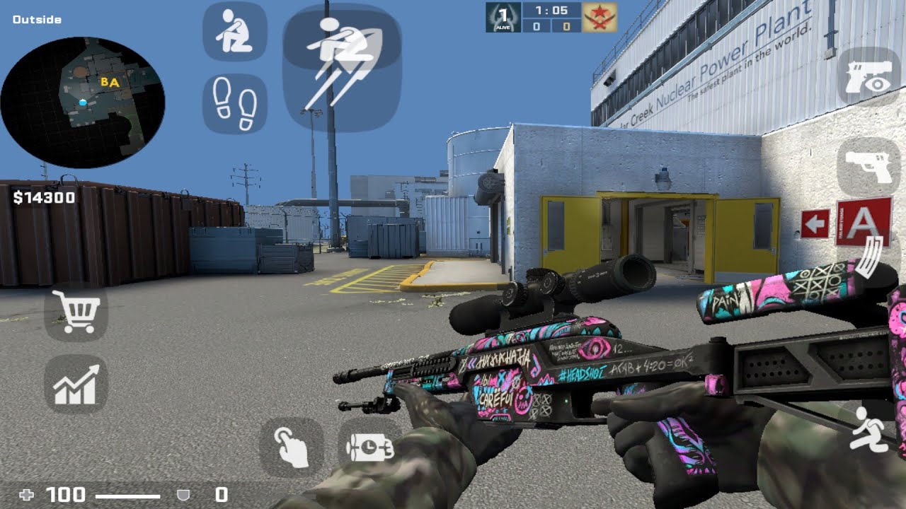 CS:GO Mobile - Dominating Nuke Map On Mobile! (CSMOS V8)