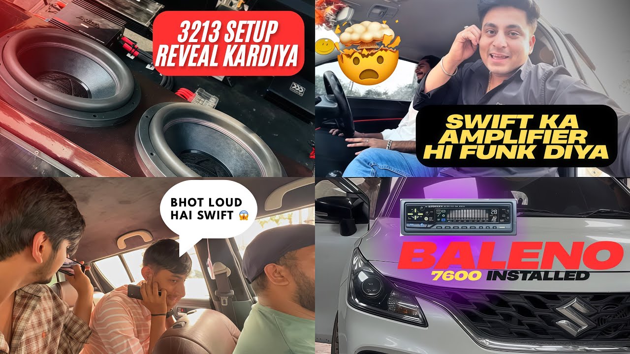 7600 Installed In Baleno✅🔊Our Old Swift Audio Setup Reveal✅DropTop Nation