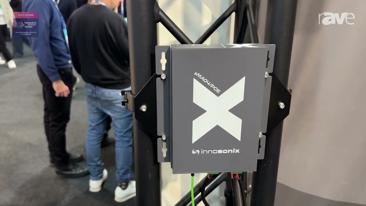 ISE 2026: Innosonix Presents µMA04/PoE Compact PoE Amplifier with Four 120-Watt Channels